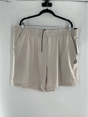 Reebok Men’s 6 Inch Inseam Beige Shorts Athletic Size 2XL NWT 007